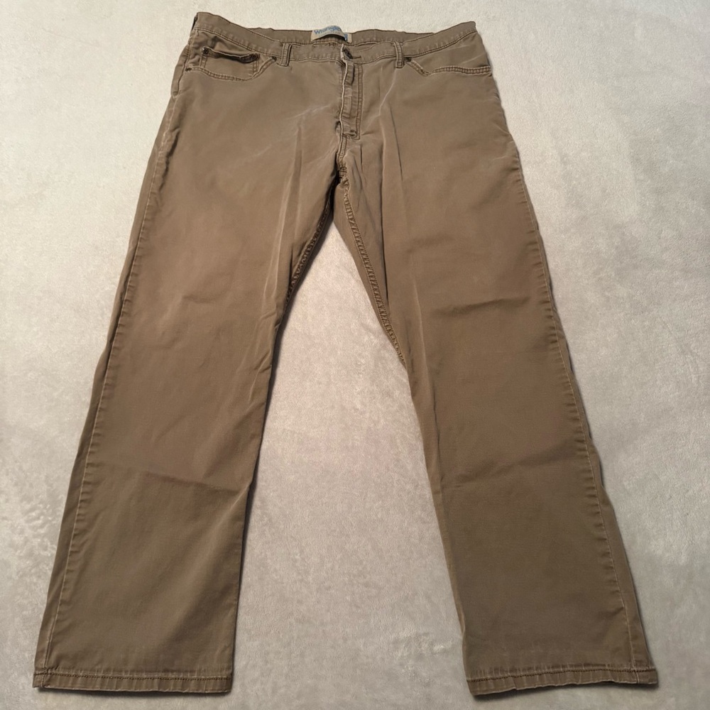 Wrangler Straight Fit Flex Khaki Chinos 40x30 (Actual 40x29)
